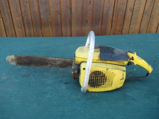 Vintage Mcculloch Chainsaw Chain Saw With 14 " Bar