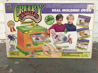 Vintage 1993 Creepy Crawlers Workshop Oven Bug Maker With 6 Molds