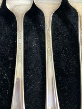 Set of 9 - Wm.  Rogers AVALON aka CABIN Silverplate SALAD or DESSERT Forks 6 