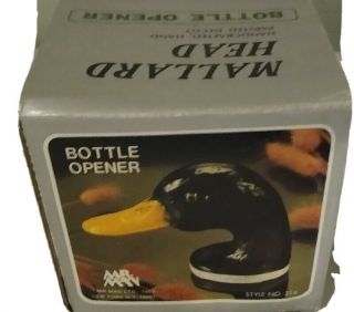 Vintage Mallard Duck Head Decoy Bottle Opener Handcrafted And Hand Painted
