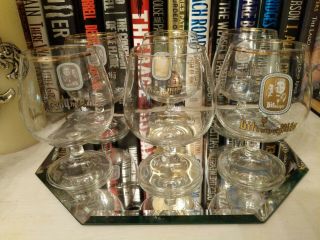 6 Vintage Bitburger Pils Vintage German Pilsner Brandy Snifter Glasses