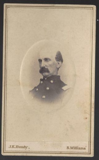Civil War Cdv Union Bvt Colonel Philo B Buckingham 20th Connecticut Vols