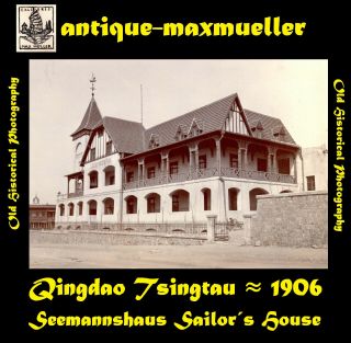 青島市 China Qingdao Tsingtau Seemannshaus Sailor´s House - Orig ≈ 1906 Good Size