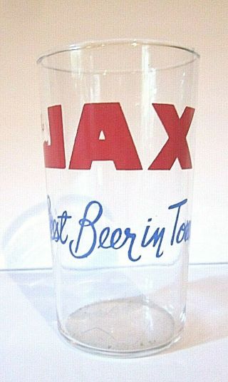 " Drink Jax Best Beer In Town " Glass Advertising