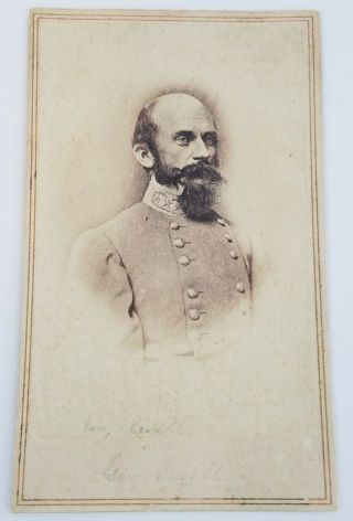 Orginal Cdv Civil War General Confederate Richard Ewell Photo E.  & H.  T Anthony