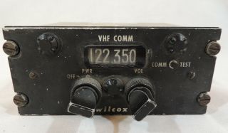 Vintage Bell Helicopter Radio Set Control By Wilcox Instrument Gauge 2
