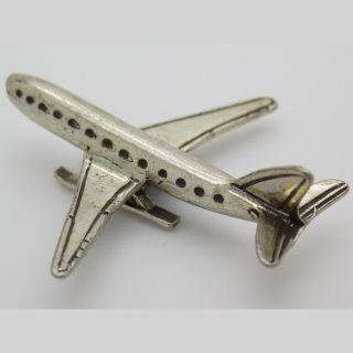 Vintage Solid Silver Italian Made Airplane Miniature Hallmarked Figurine