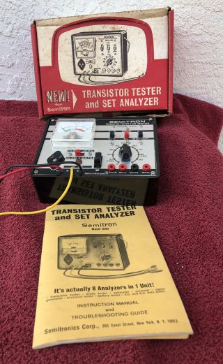 Vintage 1967 Semitron 1000transistor Tester & Set Analyzer