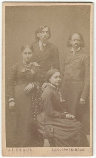 Rare Cdv: Group Black American Missionaries To Africa