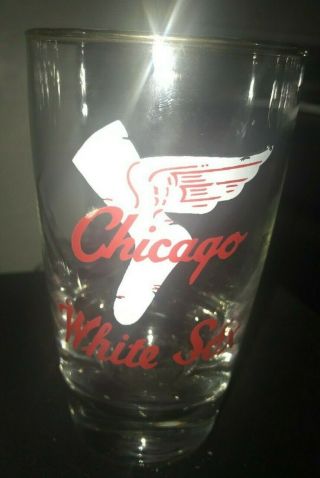 Gorgeous Vintage 1950s Chicago White Sox Beer Glass - Sharp