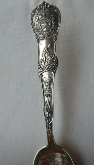 Vintage Sterling Silver Kansas City Missouri Souvenir Spoon