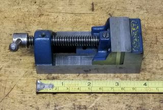 Vintage Stanley No 991a Mini Drill Press Machinist Vise 1 - 1/2  Jaw Gunsmith