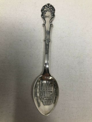 Alvin Sterling Silver Souvenir Spoon Riggs House Co G Dewitt Washington Dc