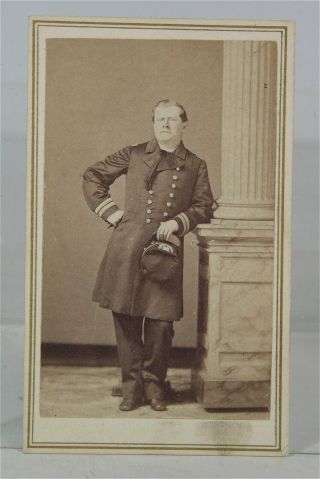 1862 Civil War Union Navy Officer Cdv Photo Brown Water Navy Thomas Buchanan Kia