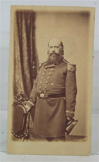 1862 Civil War Union Navy Officer Signed Cdv Photo - Robert Townsend Brown Water