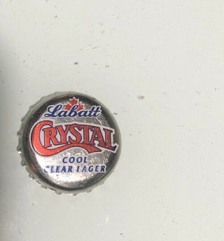 100 Retro Labatt Crystal Beer Bottle Caps No Dents