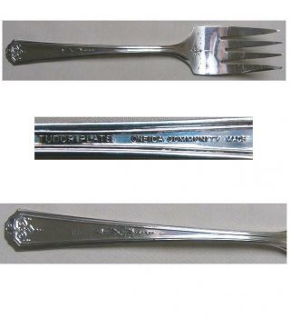 Queen Bess 1924 Cold Meat Fork By Tudor Plate