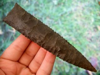 Fine 4 15/16 Inch Kentucky Stanfield Knife With Arrowheads Artifacts