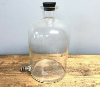 Vintage Pyrex 2 1 Gallon 1g 4000ml 4l Laboratory Glass Solution Reaction Bottle