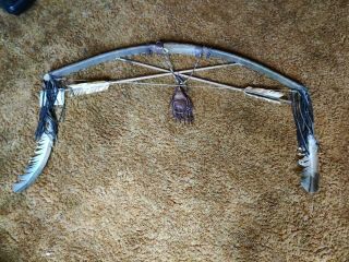 Vtg Native American Bow And Arrow