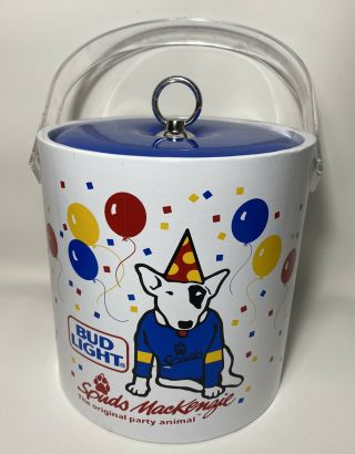 Spuds Mackenzie Birthday Ice Bucket Bud Light Bull Terrier 80s Pop Culture