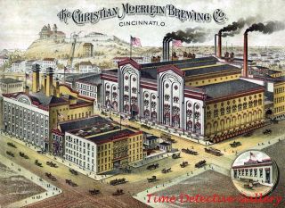 Christian Moerlein Brewing Company,  Cincinnati,  Ohio - Historic Lithograph Print
