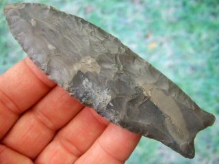 Fine 4 7/16 inch Kentucky Cumberland Point with Arrowheads Artifacts 2