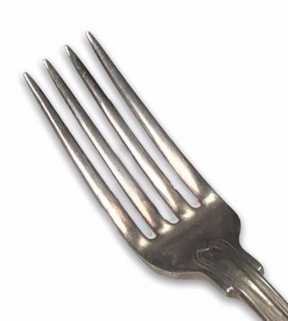 Reed Barton Kings Silverplate Dinner Fork 7 7/8 3