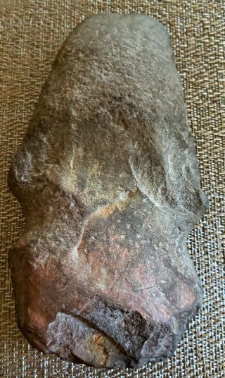 North Carolina Coast Large Ancient Native American Stone Axe Hammer Paint Residu