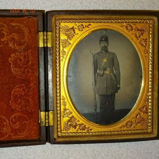 Civil War Soldier (double Armed) 1/6 Tintype Thermoplastic Case