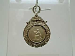 Vintage 12 Gramme Silver T&s 1933 Sports Medal Medallion Fob