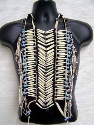 Native American Style Regalia Turquoise Breastplate Apache Style Adult Size