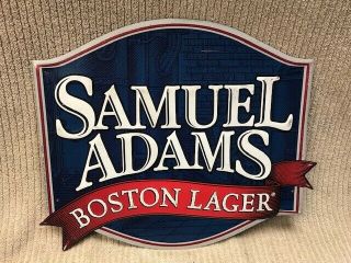 Sam Adams Boston Lager 16 X 13 Tin Beer Sign Ships