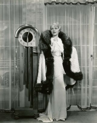 Sumptuous 1935 Art Deco Hollywood Fashion Photograph Mona Barrie in Royer Design 2