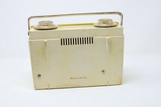 Vintage Westinghouse Cordless Transistor Portable Radio Mid Century deco - AS - IS 3