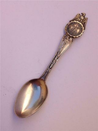 Vintage Totem Poles,  Carlsbad Caverns,  Mexico Sterling Silver Souvenir Spoon