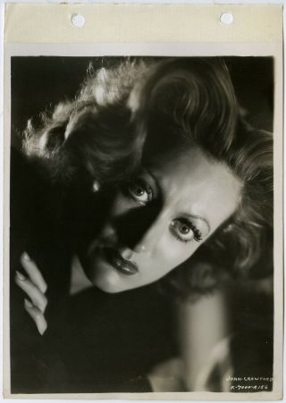 Joan Crawford 1932 Striking High Drama Glamour Keybook Still Photograph 2