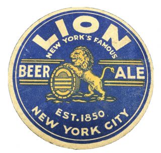 Lion Beer Ale 1930 