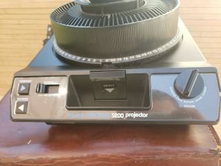 kodak carousel slide projector 5200 with Tray,  Remote,  and case VINTAGE 2