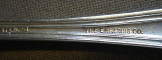 R.  Wallace & Sons Sterling Silver Teaspoon The Ernsting Co.  1920’s Monogram 3
