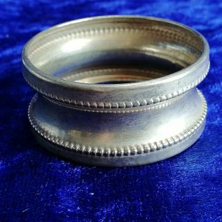 Antique Art Deco Sterling Silver Napkin Ring - Birmingham 1928 - 6g M&j