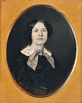 Young Woman By James & Co.  Boston,  Ma.  Identified 1/9 Plate Daguerreotype F475