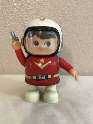 Vintage Astronaut In Space Tin & Plastic Battery Operated Toy.  Made In Japan