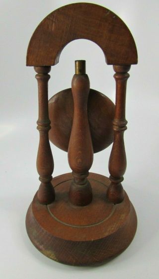 Vintage Pocket Watch Holder Wood Display Stand Base with hanger for watch 3