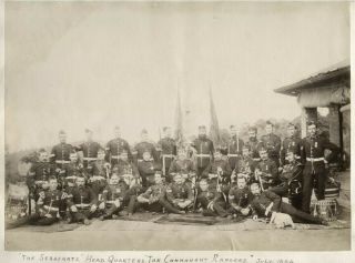 1884 Photo India Military Army Sergeants Of The Connaught Rangers