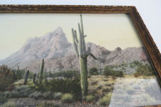 Old El Paso Texas desert landscape by photograph hand tinted Print J.  F.  Gandara 2