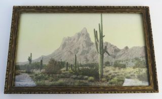 Old El Paso Texas desert landscape by photograph hand tinted Print J.  F.  Gandara 3
