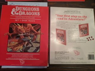 Vintage 1983 Dungeons & Dragons Basic Rules Set 1 1011 First Printing Tsr Rpg