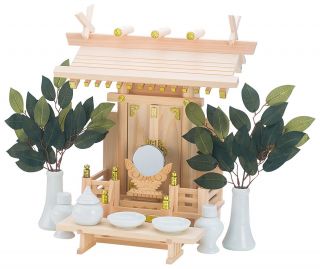 Japan Shinto Altar Wooden Tyusinmei Home Size Set F/s Japan Tracking