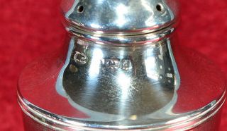 Uk Hallmarked Antique Solid Sterling Silver Vinegar Shaker